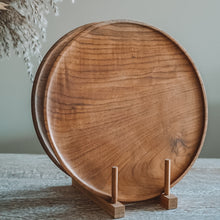 将图片加载到图库查看器,Teakwood Dinner Plate