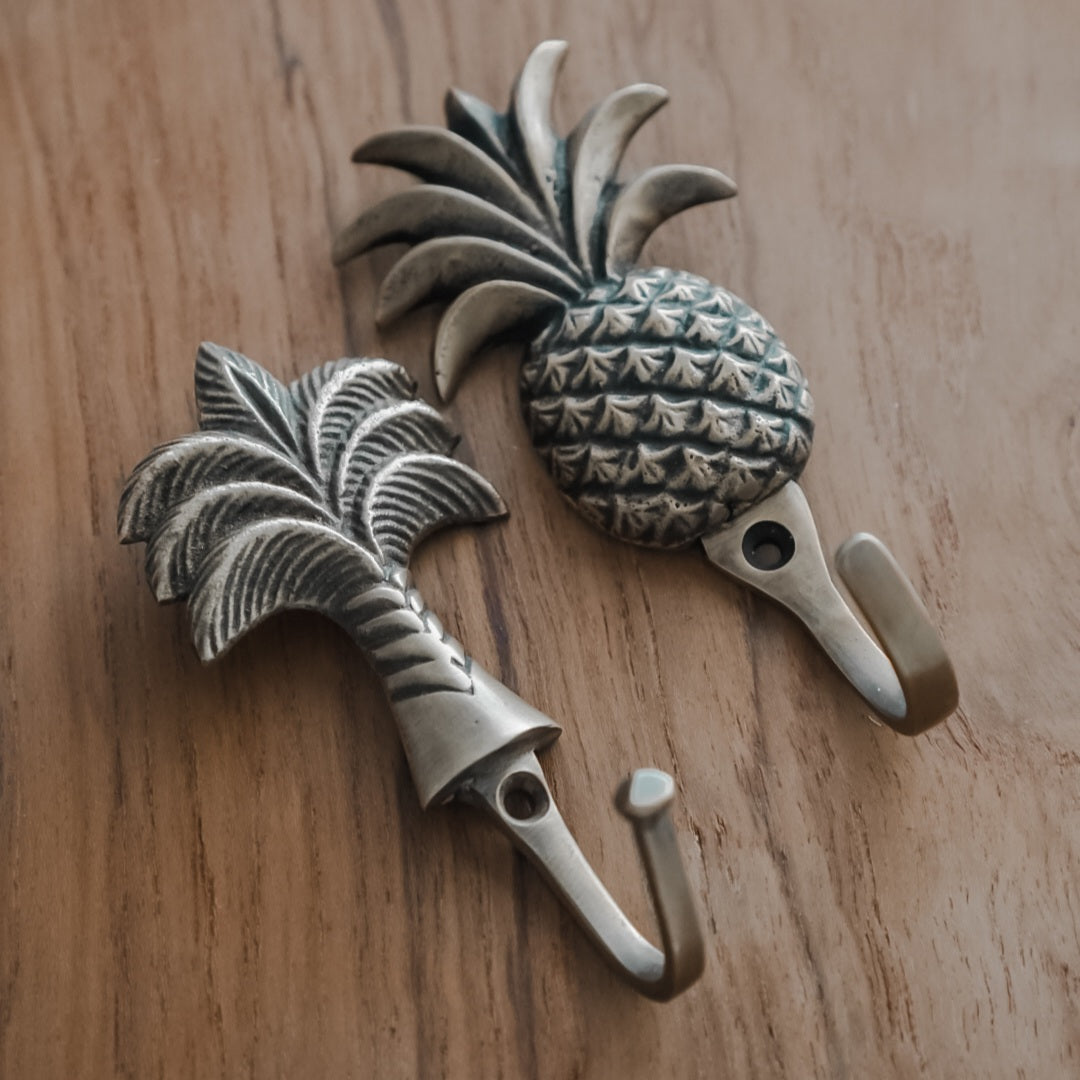 Tropical Brass Wall Hooks