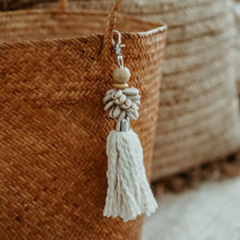 Load image into Gallery viewer, Mini Shell Tassel Keychain
