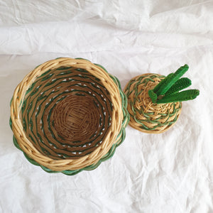 Pineapple Rattan Storage Basket