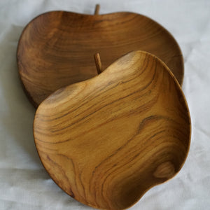 Teak Wooden Apple Plate