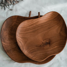 Load image into Gallery viewer, Teak Wooden Apple Plate
