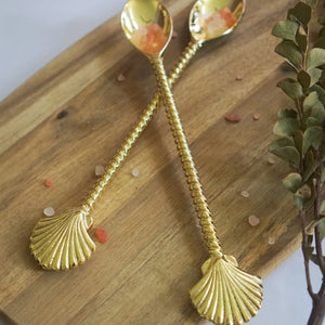 Brass Clam Spoon