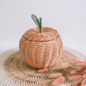 Apple Rattan Storage Basket