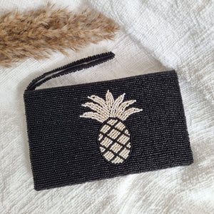 Hand-beaded Pineapple Coin Purse