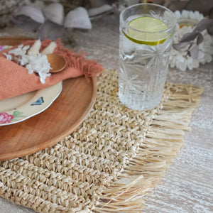 Raffia Rectangle Placemat