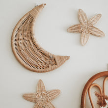 Load image into Gallery viewer, Rattan Moon Wall Decor
