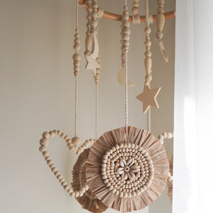 Dahlia Wooden Hanging Mobile