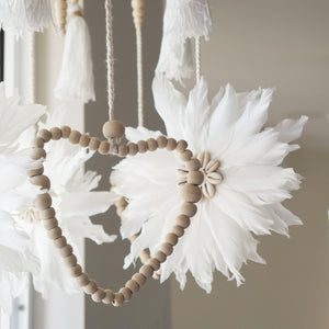 Lily Feather Hanging Mobile