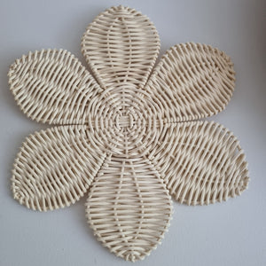 Aloha Rattan Flower Wall Decor Set