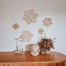 Load image into Gallery viewer, Aloha Rattan Flower Wall Decor Set
