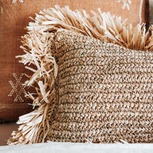 Load image into Gallery viewer, Batu Raffia Oblong Cushion
