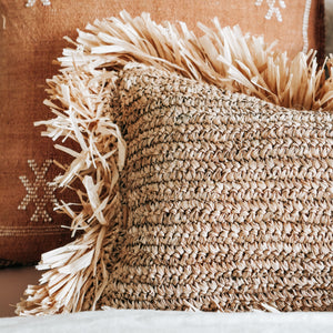 Batu Raffia Oblong Cushion