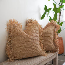 Load image into Gallery viewer, Raffia Handwoven Cushion cover
