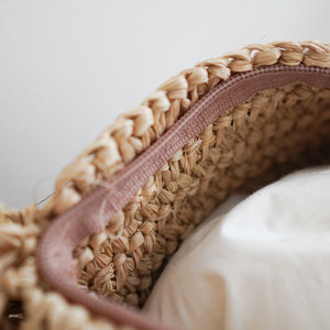 Raffia Handwoven Cushion cover