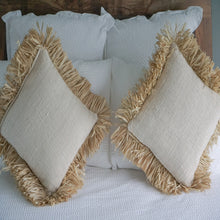 Load image into Gallery viewer, Serena Raffia Fringe Cushion Cover

