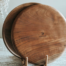 将图片加载到图库查看器，Teakwood Dinner Plate
