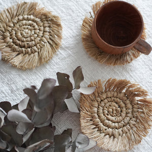 Raffia Placemat and Coaster