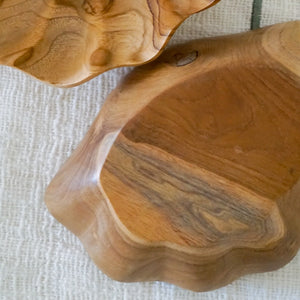 Clam Wooden Trinket Dish