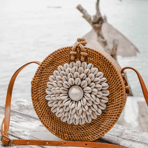 Flower Shell Round Bag