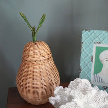 画像をギャラリービューアに読み込む, Pear Rattan Storage Basket (S)
