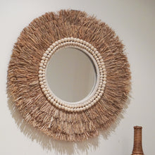 Load image into Gallery viewer, Island Raffia Mirror
